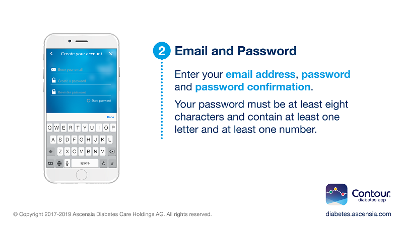 Enter date of birth, email and your password when prompted